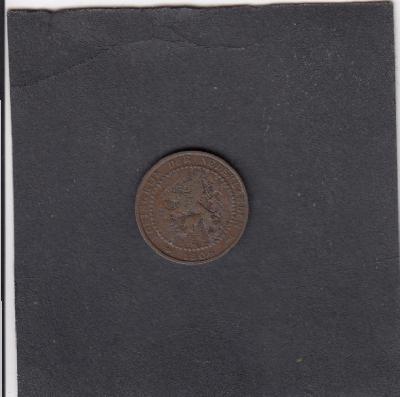 Beschrijving: 1 Cent WILHELMINA  